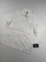 CP Company 242A broken linen/cotton overshirt in White  / 103
