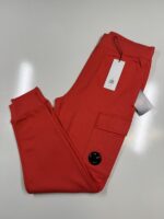 CP COMPANY 017A DIAGONAL RAISED FLEECE JOGGING PANTS IN CORAL  / 547  -   Medium / w32”.