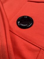 CP COMPANY 017A DIAGONAL RAISED FLEECE JOGGING PANTS IN CORAL  / 547  -   Medium / w32”. - Image 2