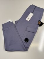 CP COMPANY 017A DIAGONAL RAISED FLEECE JOGGING PANTS IN LAVENDER