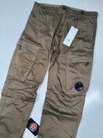 CP Company 127A Satin Stretch Cargo Pants in Green - Image 4