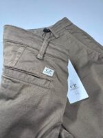CP Company 127A Satin Stretch Cargo Pants in Green - Image 5
