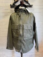 CP Company 222A Rafia Hooded jacket in Green -  Large. / 23” p2p - Image 3