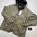 CP Company 222A Rafia Hooded jacket in Green -  Large. / 23” p2p