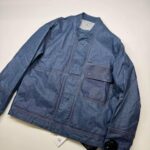 CP Company 218A waterproof bomber jacket in blue toob two - Large / P2P 24”