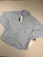 CP Company 248A Mussola light cotton long sleeve shirt in Sky Blue