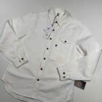 CP Company 207A Cotton/Linen overshirt in White