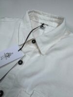 CP Company 207A Cotton/Linen overshirt in White - Image 3