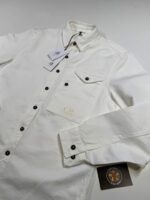 CP Company 207A Cotton/Linen overshirt in White - Image 4