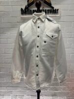 CP Company 207A Cotton/Linen overshirt in White - Image 5
