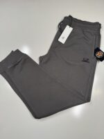 CP COMPANY 100B JOGGING PANT IN COTTON DIAGONAL FLEECE - DK GREY  / 935