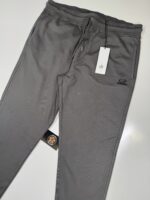 CP COMPANY 100B JOGGING PANT IN COTTON DIAGONAL FLEECE - DK GREY  / 935 - Image 4