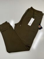 CP COMPANY 100B JOGGING PANT IN COTTON DIAGONAL FLEECE - IVY GREEN  / 683