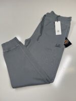 CP COMPANY 100B JOGGING PANT IN COTTON DIAGONAL FLEECE - BLUE DOVE GREY / 872