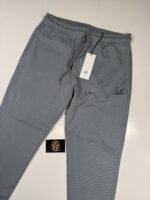 CP COMPANY 100B JOGGING PANT IN COTTON DIAGONAL FLEECE - BLUE DOVE GREY / 872 - Image 7