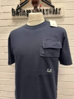 CP COMPANY 211A  Jersey 20/1 T-shirt in Navy  • - Image 2