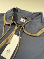 CP Company 297A Flatt Nylon Cuff Logo Jacket in India ink blue  -   Large / P2P 22.5” - Image 3