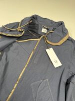 CP Company 297A Flatt Nylon Cuff Logo Jacket in India ink blue  -   Large / P2P 22.5” - Image 5