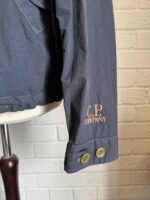 CP Company 297A Flatt Nylon Cuff Logo Jacket in India ink blue  -   Large / P2P 22.5” - Image 7