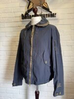 CP Company 297A Flatt Nylon Cuff Logo Jacket in India ink blue  -   Large / P2P 22.5” - Image 8