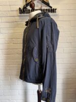 CP Company 297A Flatt Nylon Cuff Logo Jacket in India ink blue  -   Large / P2P 22.5” - Image 11