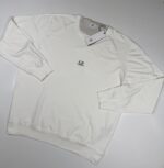 CP Company 162A Light Fleece Sweatshirt in White   - XXXL / P2P 26.5” - Image 4