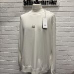 CP Company 162A Light Fleece Sweatshirt in White   - XXXL / P2P 26.5”