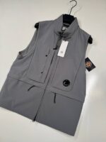 CP Company 131A  C.P. Shell-R Lens Gilet / Vest in Grey  •  Medium / 21” P2P.