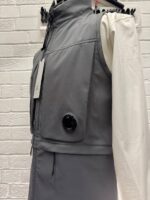 CP Company 131A  C.P. Shell-R Lens Gilet / Vest in Grey  •  Medium / 21” P2P. - Image 9