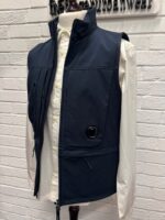 CP Company 131A  C.P. Shell-R Lens Gilet / Vest in Navy •  Medium / 21” P2P - Image 6