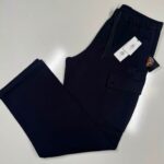 CP COMPANY 045A DIAGONAL RAISED FLEECE SWEATPANTS IN NAVY / 888   -   Large / w34”