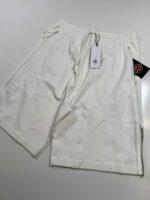 CP COMPANY METROPOLIS 015A PERTEX STRETCH FLEECE MIXED CARGO SHORTS IN WHITE