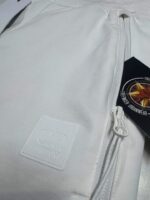 CP COMPANY METROPOLIS 015A PERTEX STRETCH FLEECE MIXED CARGO SHORTS IN WHITE - Image 3