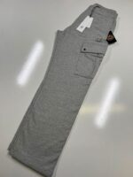 CP COMPANY 045A DIAGONAL RAISED FLEECE SWEATPANTS IN HEATHER GREY - Image 3