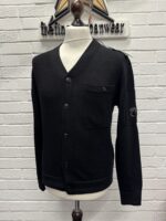CP Company Cardigan Compact Cotton in Black.  - Size 46 / Small / 21.5” P2P - Image 4