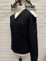 CP Company Cardigan Compact Cotton in Black.  - Size 46 / Small / 21.5” P2P - Image 6