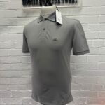 C.P COMPANY 097A REG FIT STRETCH PIQUET POLO SHIRT - GREY    -   XS / 19.5” P2P