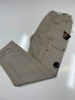 CP COMPANY cotton/linen cargo pants in Vintage Khaki  -  Size 48 / W32”/L32”