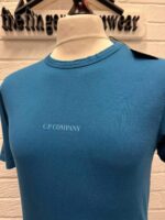 CP COMPANY 085A Jersey  24/1 T-shirt in Blue  • XS./ P2P 18.5” - Image 2