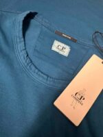 CP COMPANY 085A Jersey  24/1 T-shirt in Blue  • XS./ P2P 18.5” - Image 3