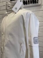CP COMPANY THE METROPOLIS SERIES HYST JACKET IN WHITE -   Large / P2P 22” - Image 10