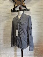 C.P. COMPANY 183A NYCRA BLAZER JACKET IN SMOKED PEAR GREY - Large / p2p 22” - Image 2