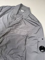 C.P. COMPANY 183A NYCRA BLAZER JACKET IN SMOKED PEAR GREY - Large / p2p 22” - Image 3