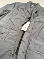 C.P. COMPANY 183A NYCRA BLAZER JACKET IN SMOKED PEAR GREY - Large / p2p 22” - Image 4