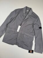 C.P. COMPANY 183A NYCRA BLAZER JACKET IN SMOKED PEAR GREY - Large / p2p 22”