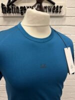 CP Company 088A Mercerized Light Jersey 70/2 T-Shirt -Petrol Blue -  XS.   / 18.5” P2P - Image 2